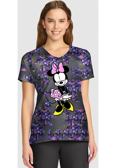 TF Tooniforms - Disney V-Neck Print Top - Feeling Flirty