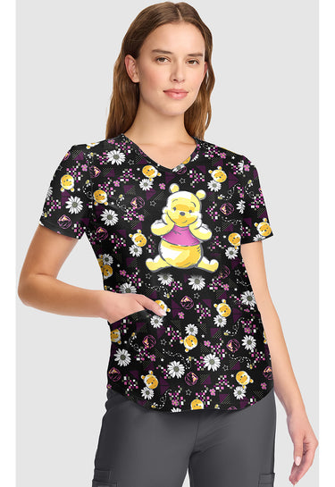 TF Tooniforms V-Neck Print Top - Bee In Your Basket