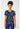 TF Tooniforms - Disney Print V-Neck Top - Plaid Petals