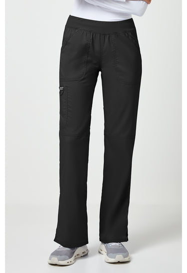 CK WW Revolution Mid Rise Straight Leg Pull-on Pant - Black