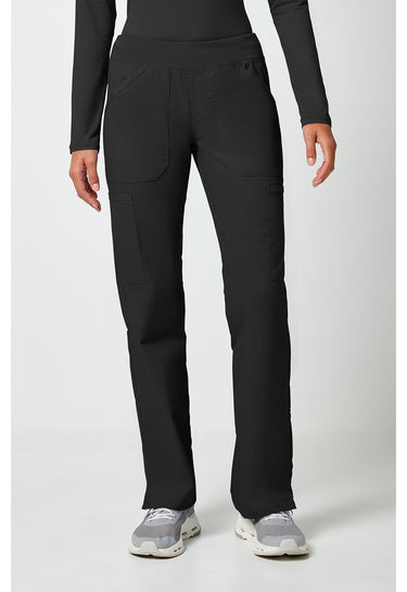 CK WW Professionals Mid Rise Straight Leg Pull-on Cargo Pant - Black
