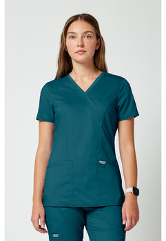 CK WW Revolution Mock Wrap Top - Caribbean Blue