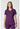 CK WW Revolution Mock Wrap Top - Eggplant