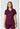 CK WW Revolution Mock Wrap Top - Wine