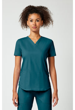 CK WW Professionals V-Neck Top - Caribbean Blue