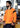 Mens Hi Vis Aztec Long Sleeve Polo - Orange/Navy