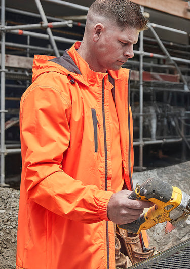 Unisex Super Light Packable Rain Jacket - Orange