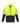 Unisex Hi Vis Full Zip Hoodie - Yellow/Black back
