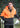 Unisex Hi Vis Full Zip Hoodie - Orange/Charcoal