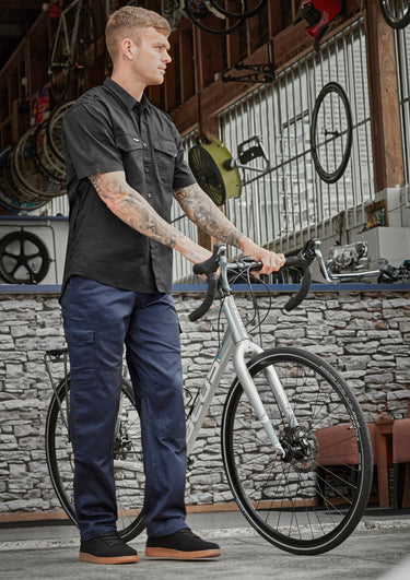 Mens Midweight Drill Cargo Pant (Regular) - Navy