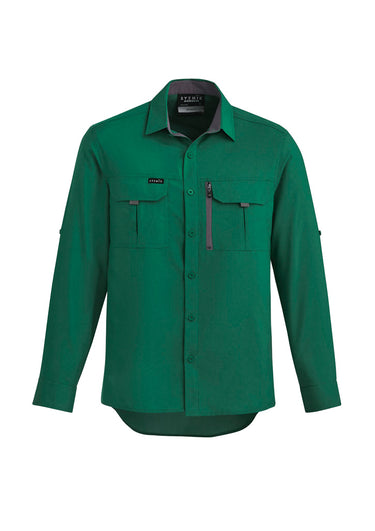 Mens Outdoor Long Sleeve Shirt - Green