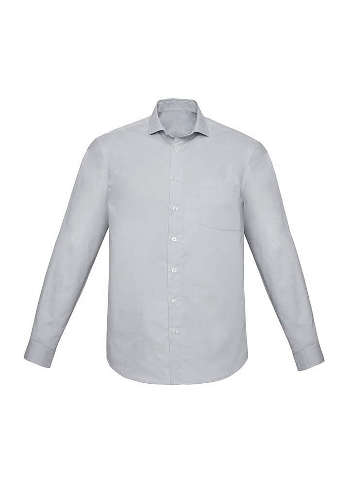 Biz Collection Biz Corporate Silver Chambray / 2XL Biz Corporate Mens Charlie Classic Fit L/S Shirt RS968ML