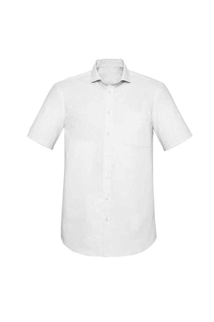 Biz Collection Biz Corporate White / 2XL Biz Corporate Mens Charlie Classic Fit S/S Shirt RS968MS