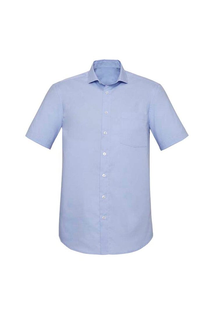Biz Collection Biz Corporate Blue Chambray / 2XL Biz Corporate Mens Charlie Classic Fit S/S Shirt RS968MS