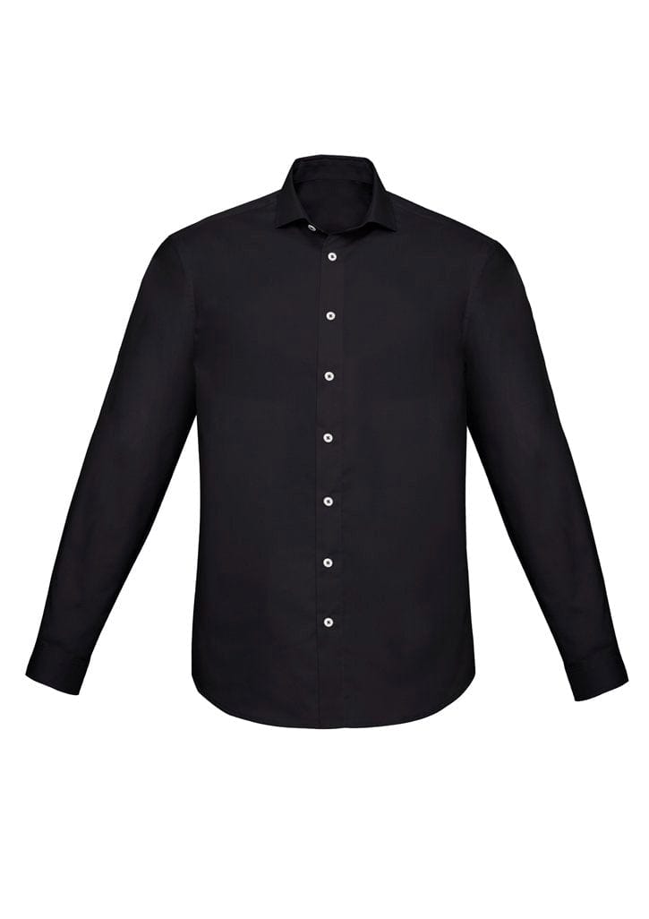 Biz Collection Biz Corporate Black / 2XL Biz Corporate Mens Charlie Slim Fit L/S Shirt RS969ML
