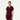 Jaanuu Helia Slim Notched V-Neck Scrub Top - Burgundy