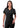 Adar Pro Womens Elevated V-neck Scrub Top - Black