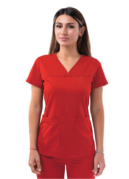 Adar Pro Women's Movement Booster Jogger Scrub Set - Apple