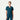 Jaanuu Rhena Slim Essential 1-Pocket Scrub Top - Caribbean Blue