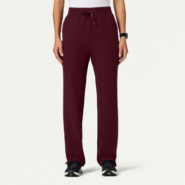 Jaanuu Kerr 365 High-Waisted Scrub Pant - Burgundy