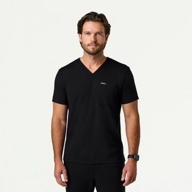 Jaanuu Asher Slim UltraSOFT Scrub Top - Black
