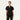 Jaanuu Calix Fit & Flare Scrub Top - Black
