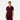 Jaanuu Helia Notched V-Neck Scrub Top - Burgundy