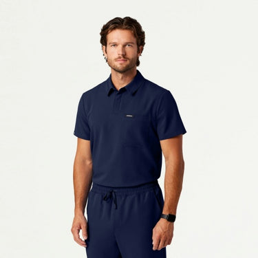 Jaanuu Calderon Polo Scrub Top - Midnight Navy