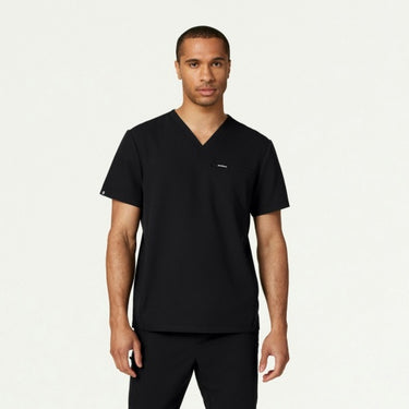 Jaanuu Platt 3-Pocket Scrub Top - Black