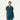 Jaanuu Helia Slim Notched V-Neck Scrub Top - Caribbean Blue