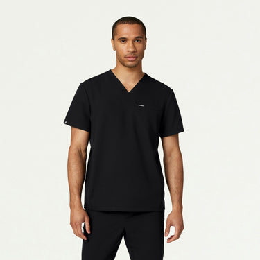 Jaanuu Platt 3-Pocket Scrub Top - Black