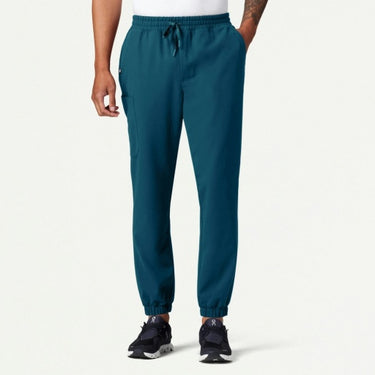 Jaanuu Rhodes Slim Crossover Scrub Jogger - Caribbean Blue
