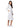 Adar Universal Fitted Midriff Dress - White