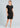 Womens Cool Stretch Short Sleeve Shift Dress - Black