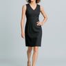 Womens Cool Stretch Sleeveless V-Neck Dress - Black
