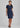 Womens Comfort Wool Stretch Short Sleeve Shift Dress - Navy