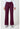 CK WW Originals Natural Rise Flare Leg Drawstring Pant - Wine