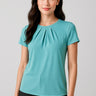 Womens Blaise Short Sleeve Top - Aqua
