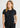 Womens Blaise Short Sleeve Top - Black