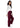 Adar Universal Unisex Natural-Rise Drawstring Tapered Leg Pants Petite - Burgundy