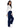 Adar Universal Unisex Natural-Rise Drawstring Tapered Leg Pants Petite - Navy