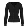 Biz Origin Merino Cardigan LC131LL - Black/Charcoal