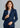 Womens Cool Stretch Longline Jacket - Navy