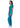 Adar Universal Double Pocket Snap Front Top - Teal Blue