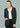 Womens Button Front Knit Cardigan - Charcoal