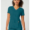 Cherokee iFlex V-Neck Top - Caribbean Blue