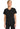 CK WW Originals Ultra Maternity Mock Wrap V-Neck Top - Black