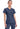 Cherokee Form Tuckable V-Neck Top - Navy
