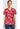Cherokee Prints Women's Print V-Neck Top - Game Night