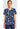 Cherokee Prints Women's Print V-Neck Top - Groovy Galaxy